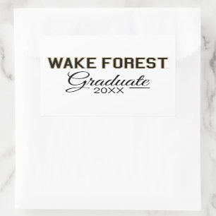 WFU   Wake Forest Rechthoekige Sticker