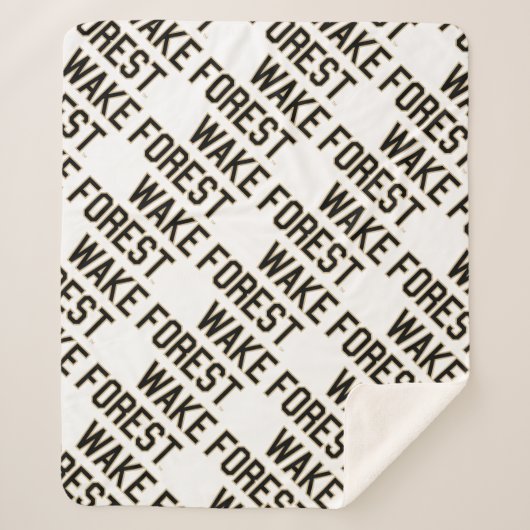 WFU | Wake Forest Sherpa Deken (Voorkant)