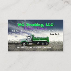 WG Truck Visitekaartje