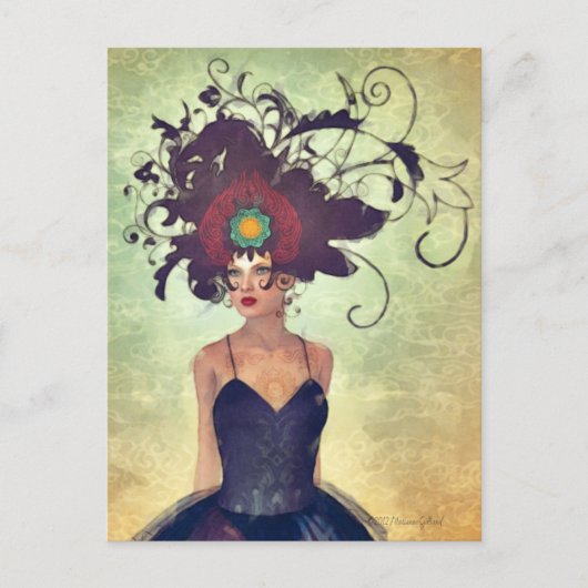 WH 002 Surreal Gothic Art Briefkaart (Voorkant)