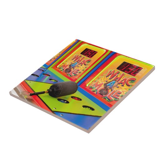 Whac A Mole Arcade Game Tegeltje (Zijkant)