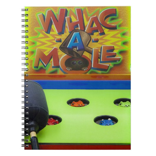Whack a Mole Carnival Game Notitieboek (Voorkant)
