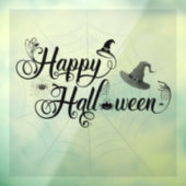 Whacky Happy Halloween met webben Raamsticker (Vel 3)