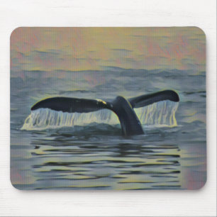 Whail Tail op zonsondergang Muismat