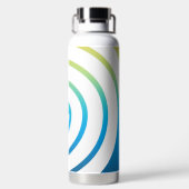 Whaite spiraal kleur achtergrond waterfles (Achterkant)