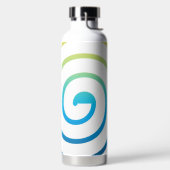 Whaite spiraal kleur achtergrond waterfles (Links)