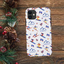 Whakapapa Nieuw-Zeeland Ski Snowboard patroon iPhone 11 Hoesje