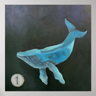 Whale 1 - Afdrukken Poster