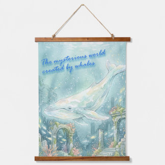 Whale Atlantis Underwater Fantasy Hangend Wandkleed