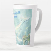 Whale Atlantis Underwater Fantasy Latte Mok (Rechterhoek)