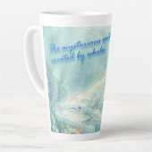 Whale Atlantis Underwater Fantasy Latte Mok (Linkerhoek)
