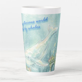 Whale Atlantis Underwater Fantasy Latte Mok