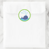 Whale Baby shower Favor Stickers (Tas)