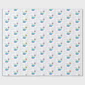 Whale Birthday Cadeaupapier (Vlak)