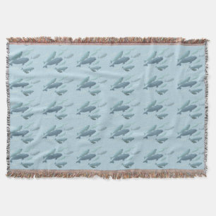 Whale Blanket Beluga Whale Art Throw Blankets Blan Deken