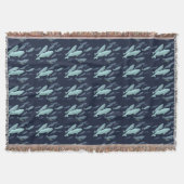 Whale Blanket Beluga Whale Art Throw Blankets Blan Deken (Voorkant)