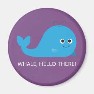 Whale, Bonjour Là ! Magnet