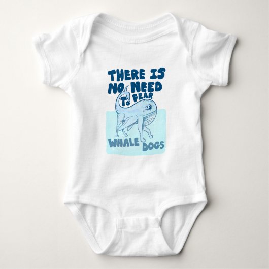Whale Dog funny creature Romper (Voorkant)