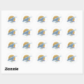 Whale Dream Ronde Sticker (Vel)