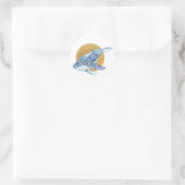 Whale Dream Ronde Sticker (Tas)