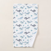 Whale et Killer whale (Serviette à main)