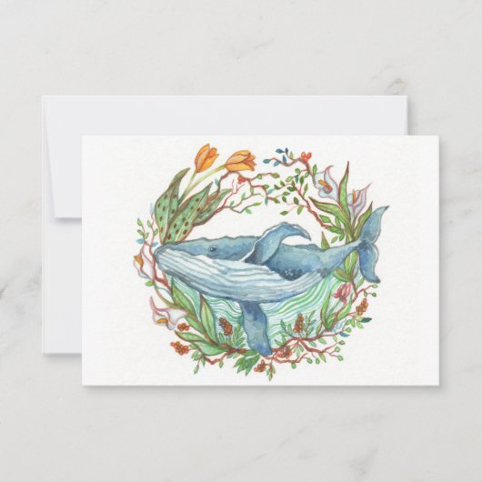 Whale Garden Bedankkaart (Voorkant)