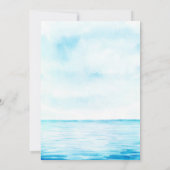 Whale gender onthult partijuitnodiging kaart (Achterkant)