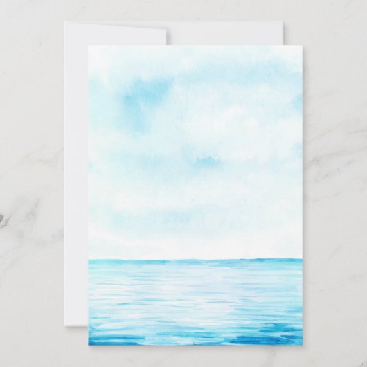 Whale gender onthult partijuitnodiging kaart (Achterkant)