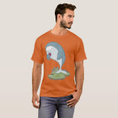 Whale Glass Rode wijn T-shirt (Voorkant volledig)