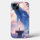 Whale in the Sky Fantasy Kunst Case-Mate iPhone Case (Achterkant)