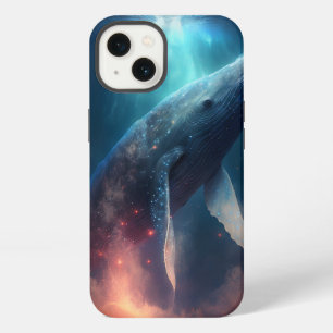 Whale in the Sky Fantasy Kunst iPhone 13 Hoesje