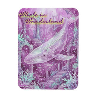 Whale in Wonderland Underwater Art Magneet