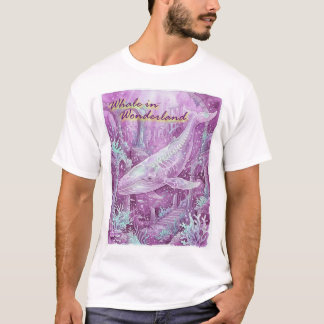 Whale in Wonderland Underwater Art T-shirt
