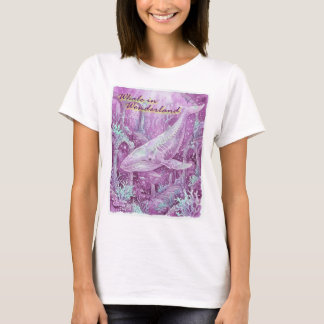 Whale in Wonderland Underwater Art T-shirt
