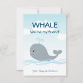 Whale Je bent mijn vriend Classroom Valentijn (Voorkant)