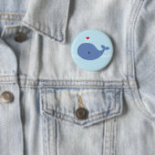 Whale-liefde Ronde Button 5,7 Cm (In situ)