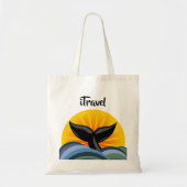 Whale Logo Creëer Uw eigen Canvas tas (Voorkant)