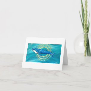 Whale Medicine Folded Note Kaart