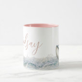 Whale Minimalist Name Coffee Mug Mok (Midden)