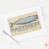 Whale Nantucket MA Inc 1671 Rechthoekige Sticker (Envelop)