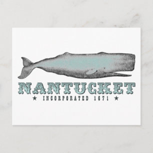 Whale Nantucket Massachusetts Inc 1671 Briefkaart