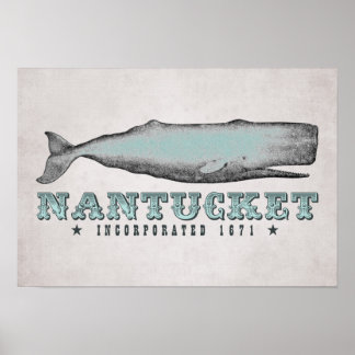  Whale Nantucket Massachusetts Inc 1671 Poster
