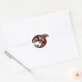 Whale, Nature, Haida Vierkante Sticker (Envelop)