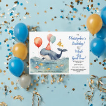 Whale of a Good Time Boy's Birthday