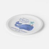 Whale of a Time Schattige Party Pet Witte Verjaard Papieren Bordje (Gekanteld)