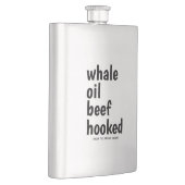 Whale Oil Beef Hook Black Typography Funny Irish Flacon (Rechts)