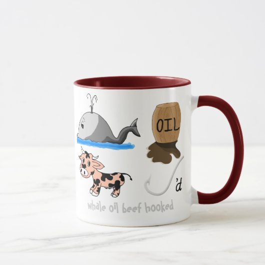 Whale Oil Beef Hookte leuke slogan Mok (Rechts)