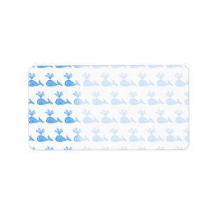 Whale Pattern. Etiket