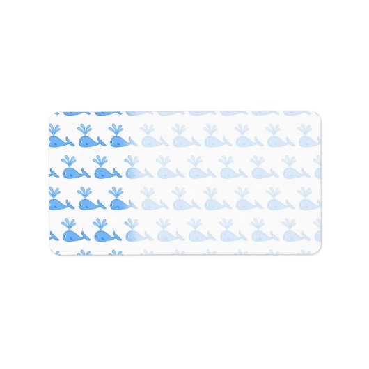 Whale Pattern. Etiket (Voorkant)