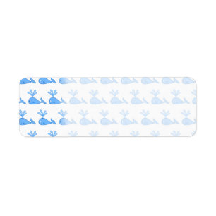 Whale Pattern. Etiket